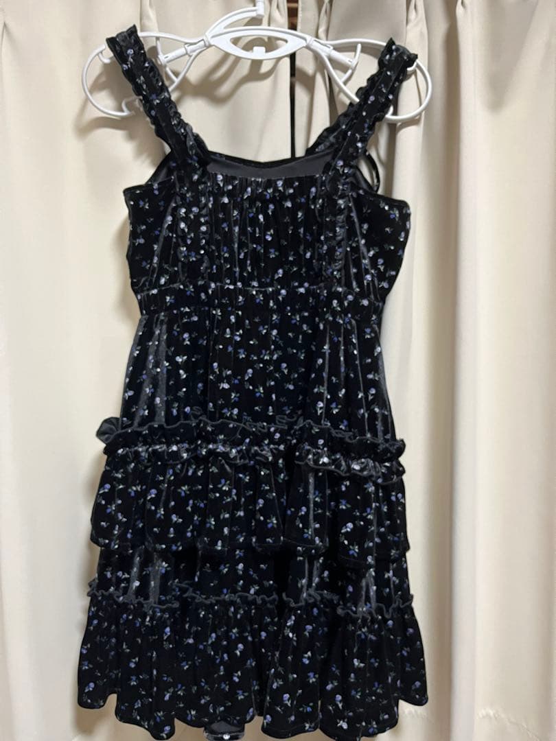 メリージェニー コルセットベロアフレアミニワンピース ミックス