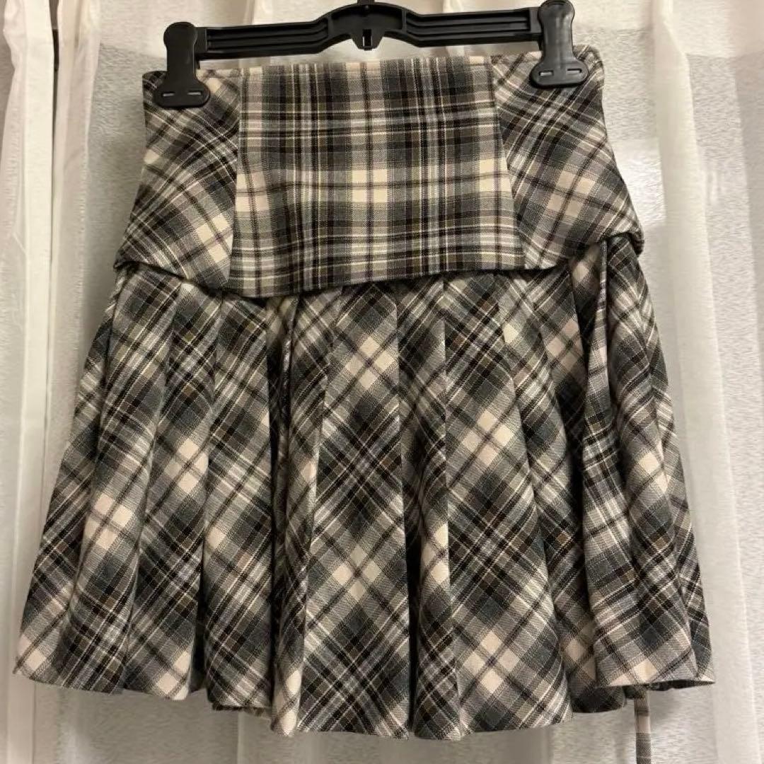 【即完売】andmary jade highwaist mini skirt s