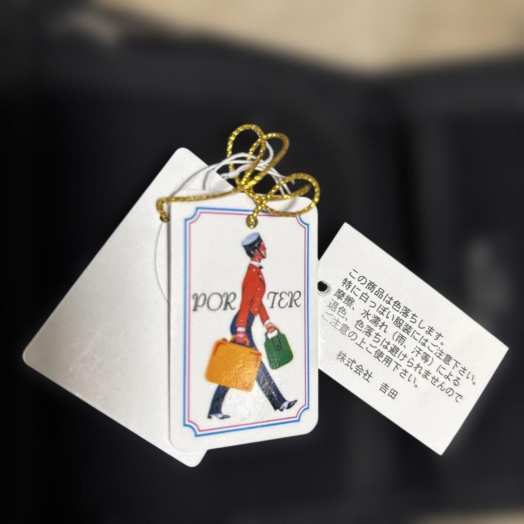 未使用新品PORTER ブラック 三つ折り財布