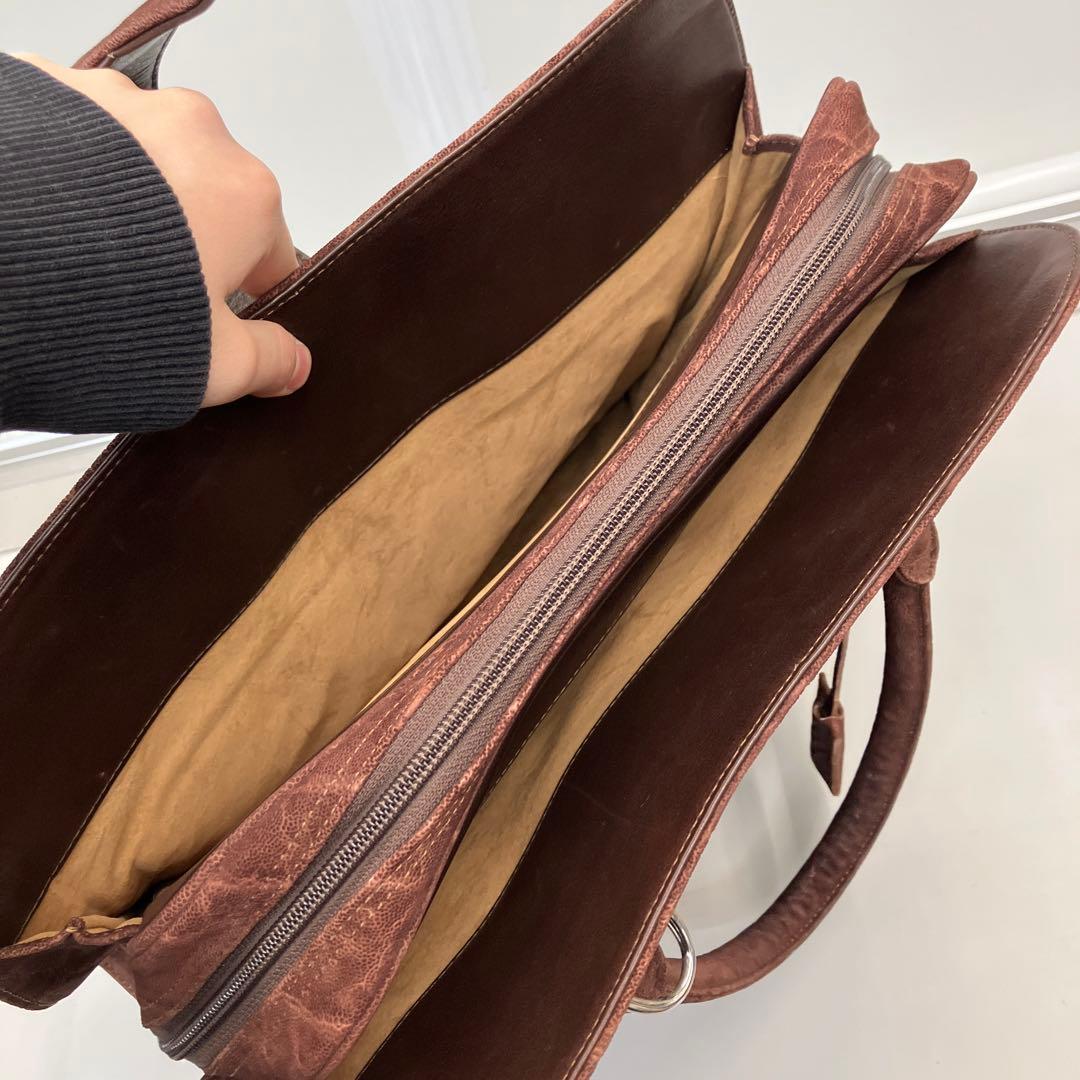 ハンドバッグ ビジネスバッグ ボストンバッグ レザー 象革 エレファント