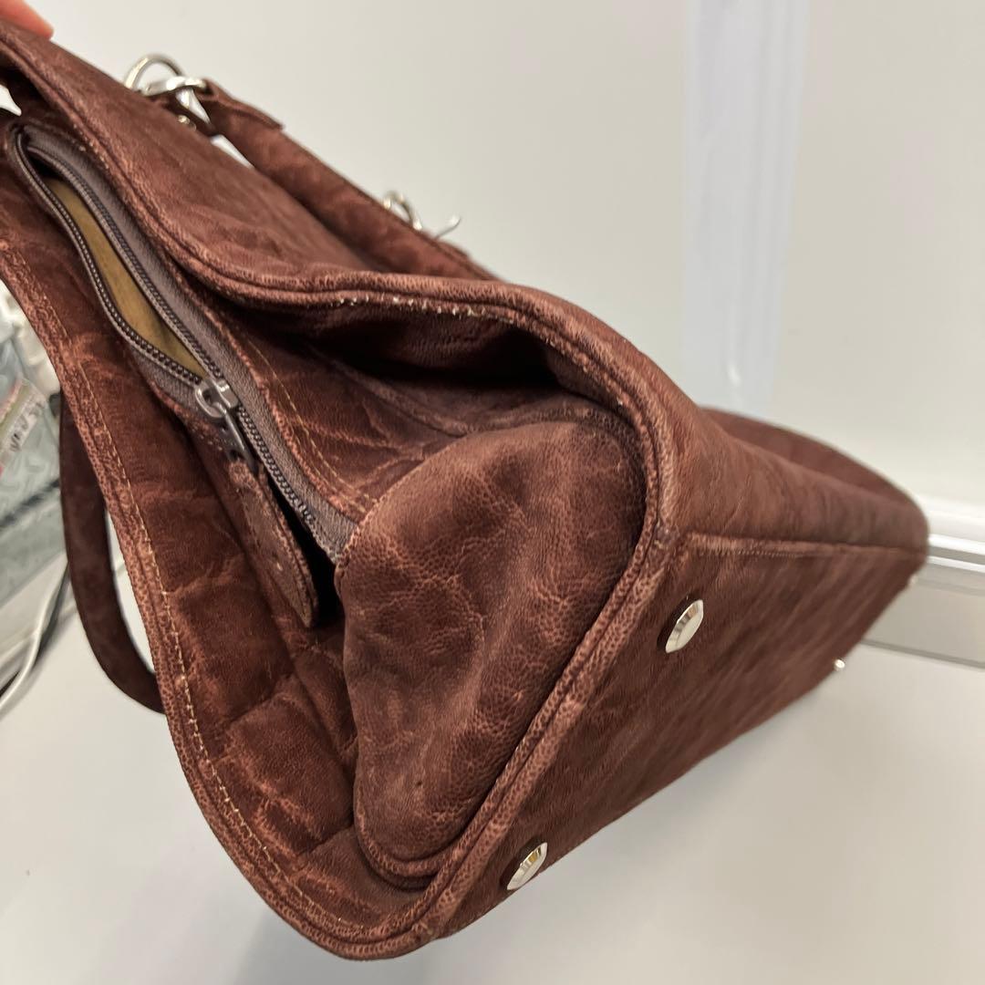 ハンドバッグ ビジネスバッグ ボストンバッグ レザー 象革 エレファント