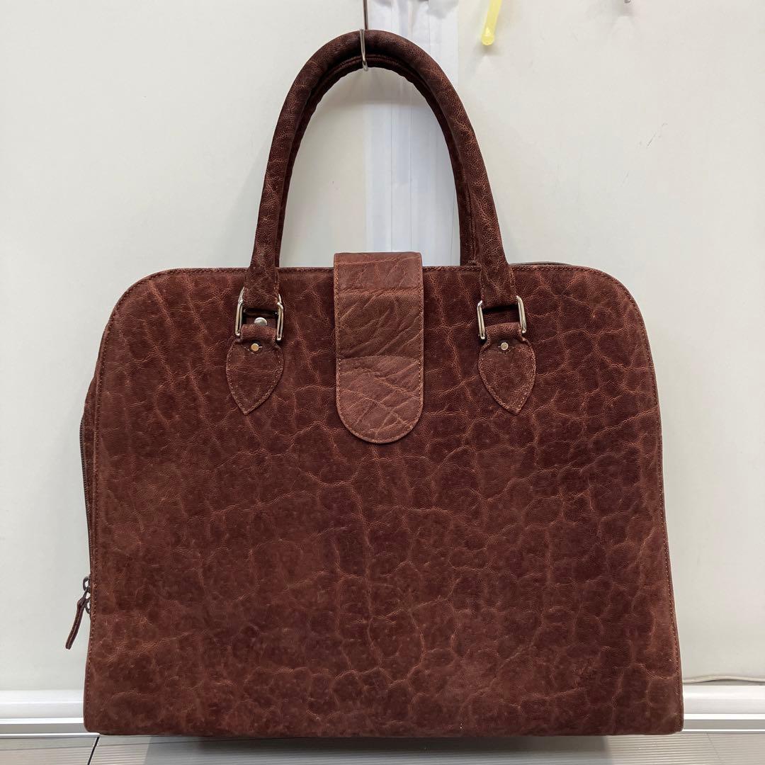 ハンドバッグ ビジネスバッグ ボストンバッグ レザー 象革 エレファント