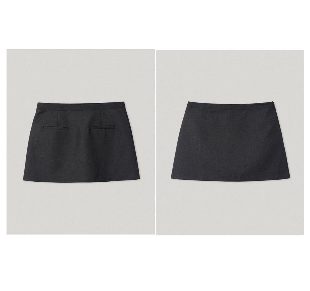 スカート Smooth Mood Teapot Skirt Pants Charcoal