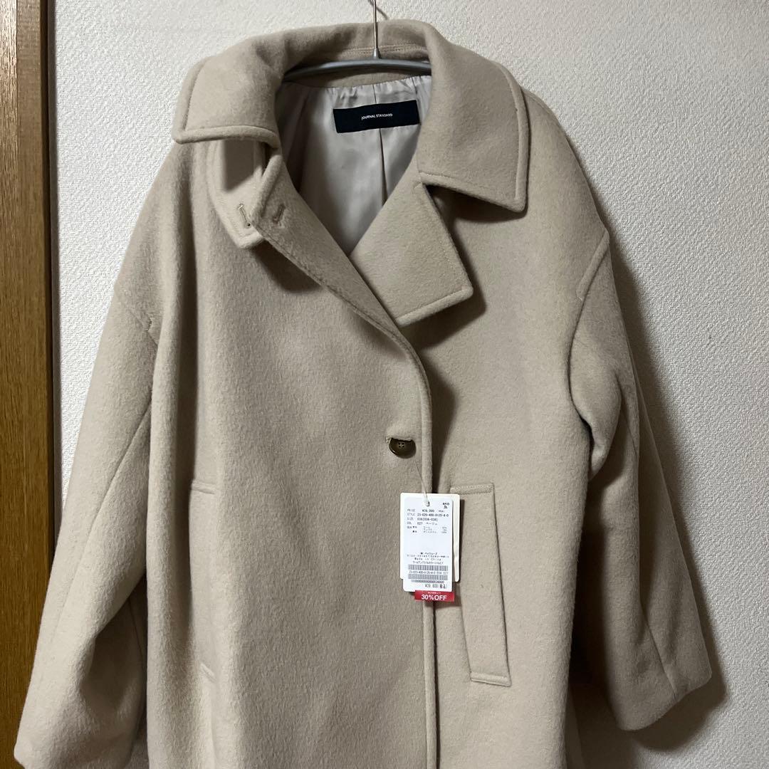 ウールアンゴラバルカラーミドルコート　ジャーナルスタンダード