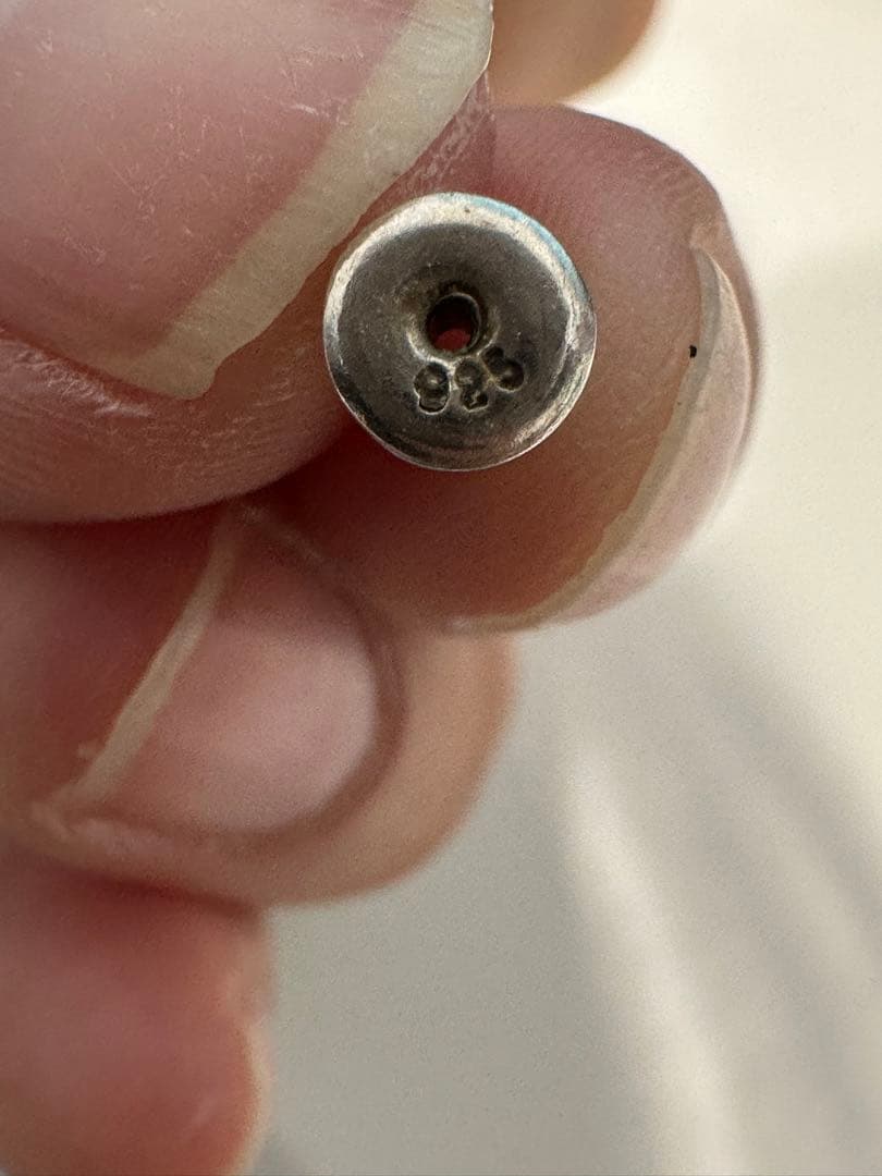 （最終値下)クロムハーツシルバー925装飾フープピアス(片耳用)