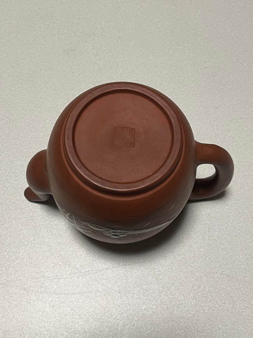 急須　ポット　茶器　常滑焼　雪香　朱泥