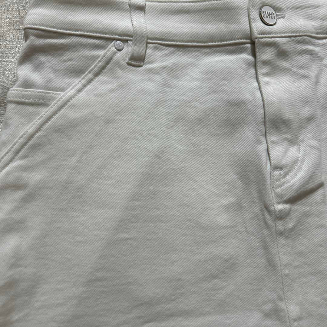 パーリーゲイツ ☆新品タグ付き☆レディースsize２パワフルコットンストレッチ白