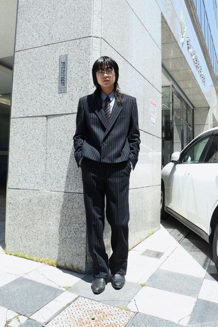 LITTLEBIG CHALK STRIPE SHORT セットアップ