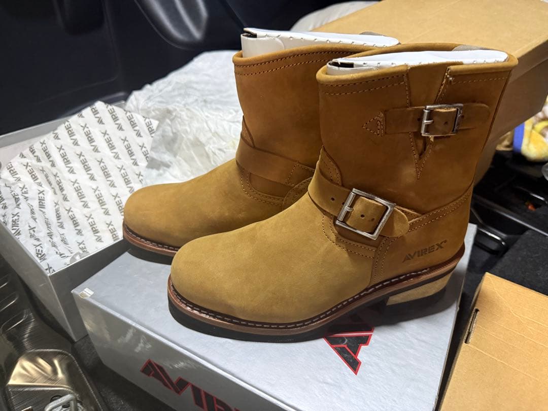AVIREX エンジニアブーツ ベージュ