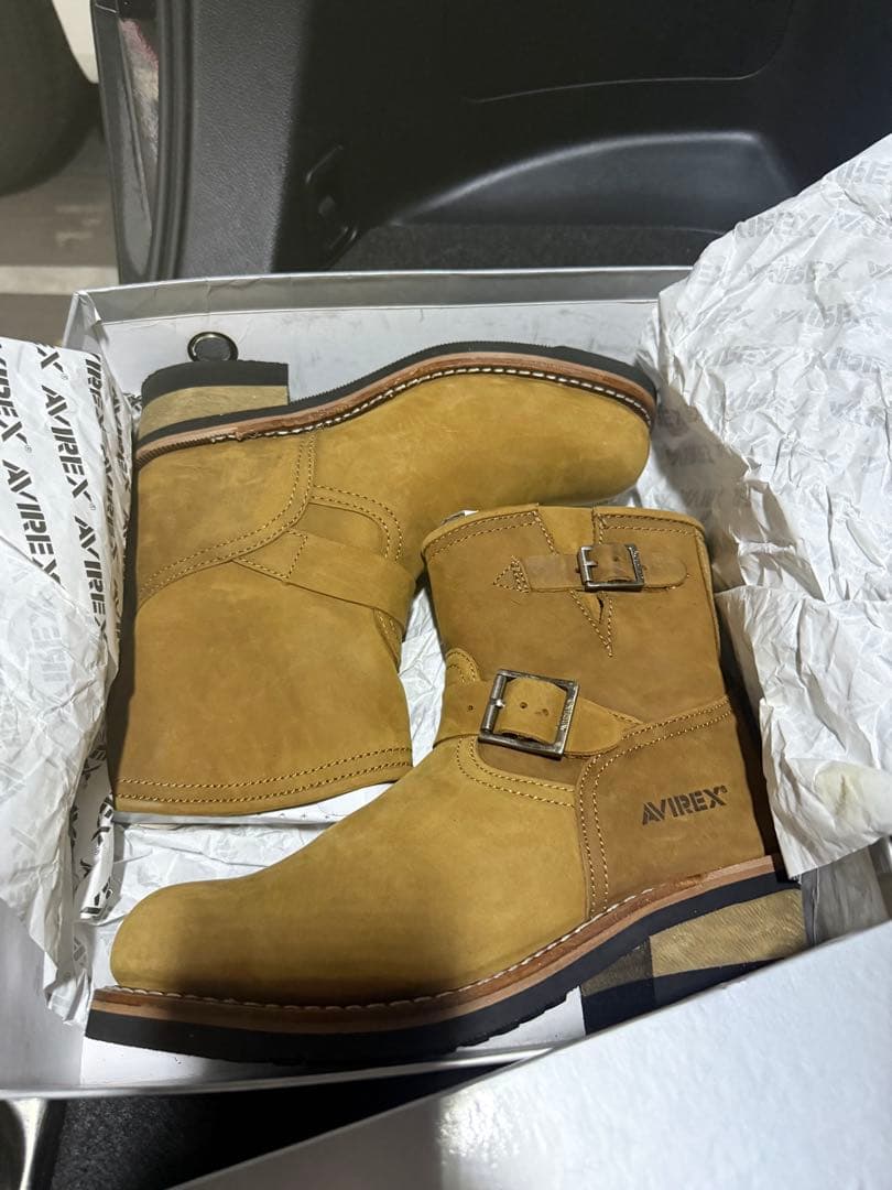 AVIREX エンジニアブーツ ベージュ