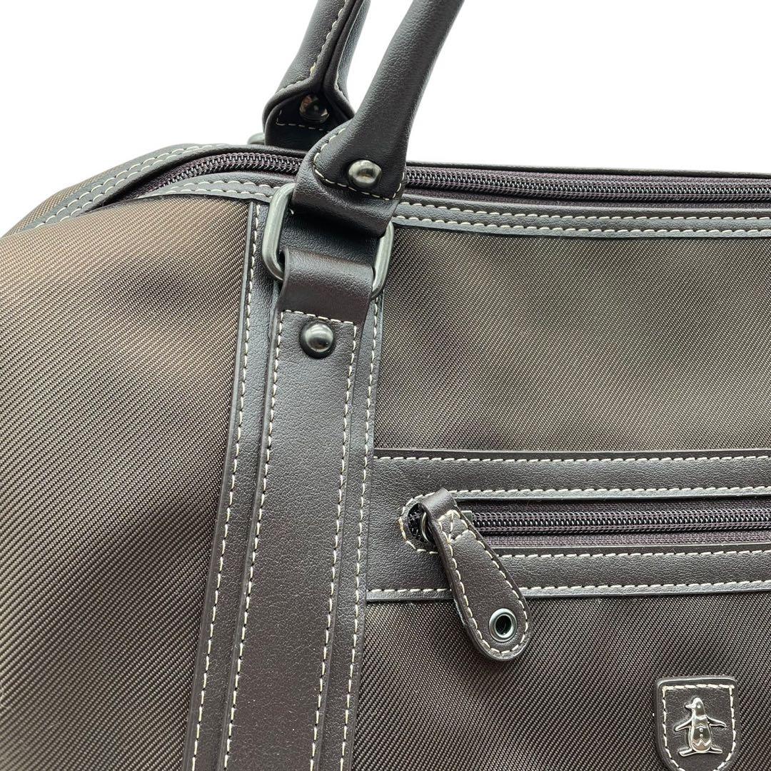 未使用級✨マンシングウェア ゴルフバッグ ナイロン 2way 茶