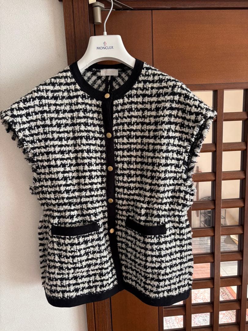 未使用　年内発送は28日まで❗️Ballsey ニットコンビツイード　ジレ