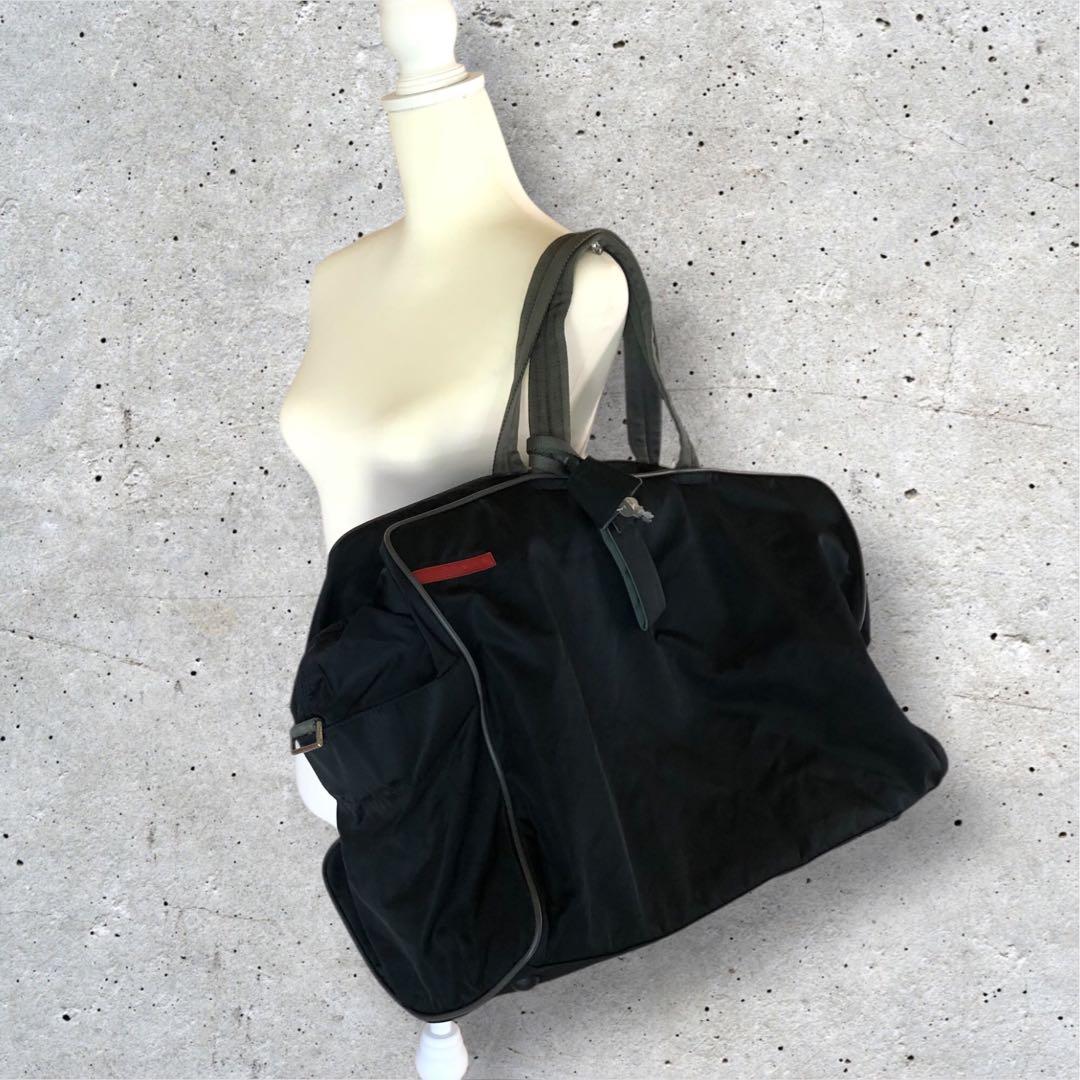 PRADA プラダスポーツ ボストンバッグ ナイロン ユニセックス ブラック