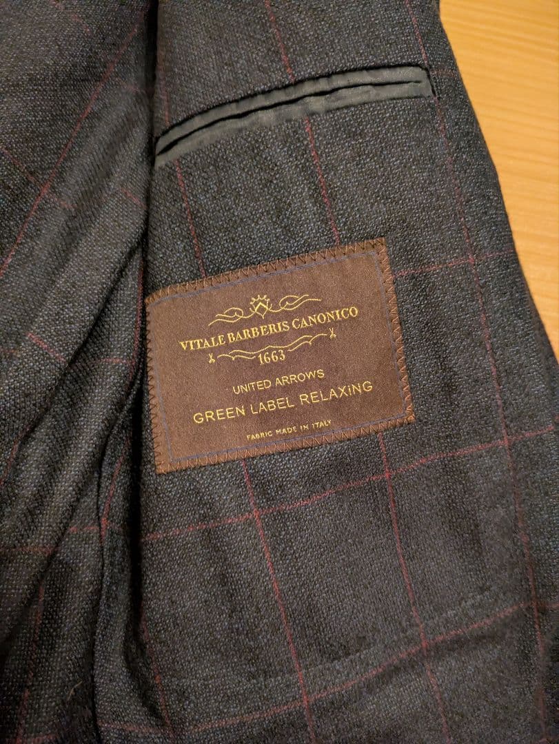 UNITED ARROWS イタリア製　スリーピーススーツ　ネイビー