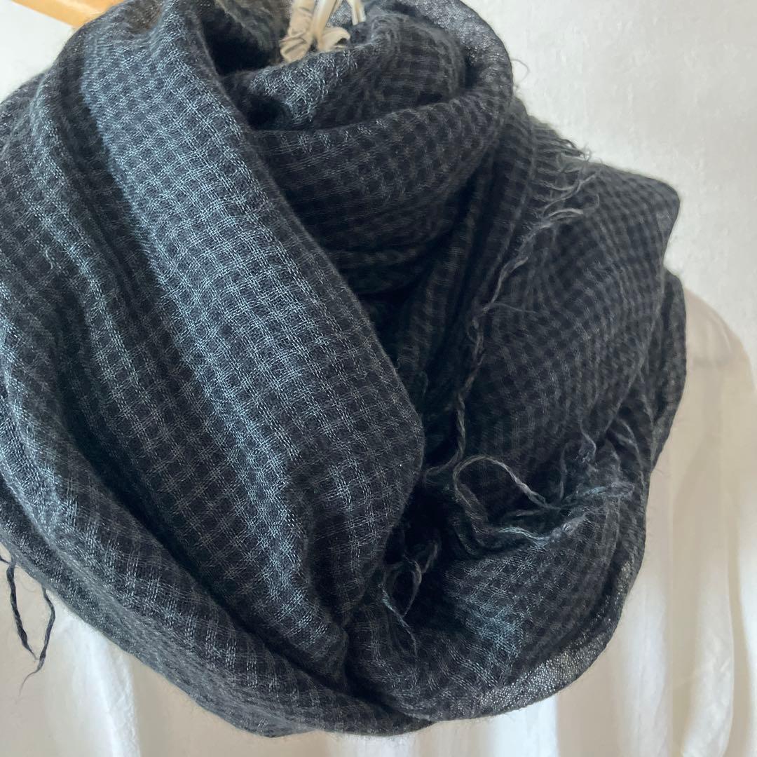 destinデスティンストールカシミヤ×シルク　イタリア製