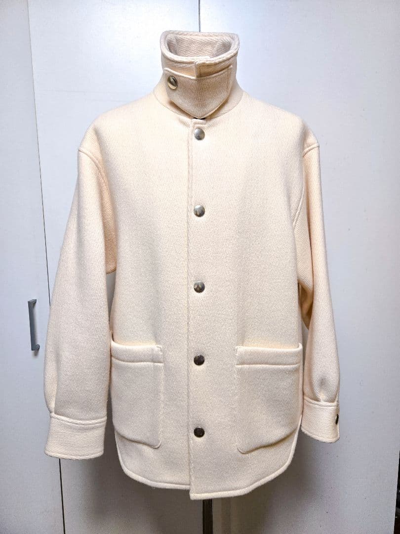 美品 アンフォロー FOLL フォル ヘリンボーン CPO ブルゾン ウール
