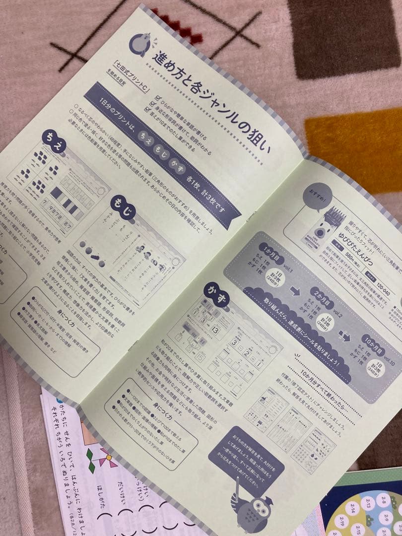 七田式プリントC 未記入　スキャンだけ