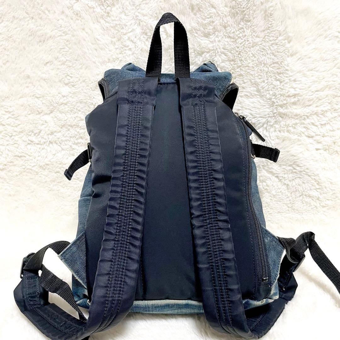 【激レア✨】バーバリー ブラックレーベル デニム リュック ノバチェック 廃盤品