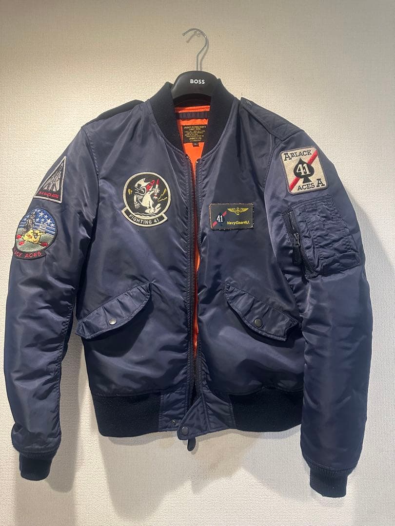 AVIREX L-2A フライトジャケット XL ネイビー