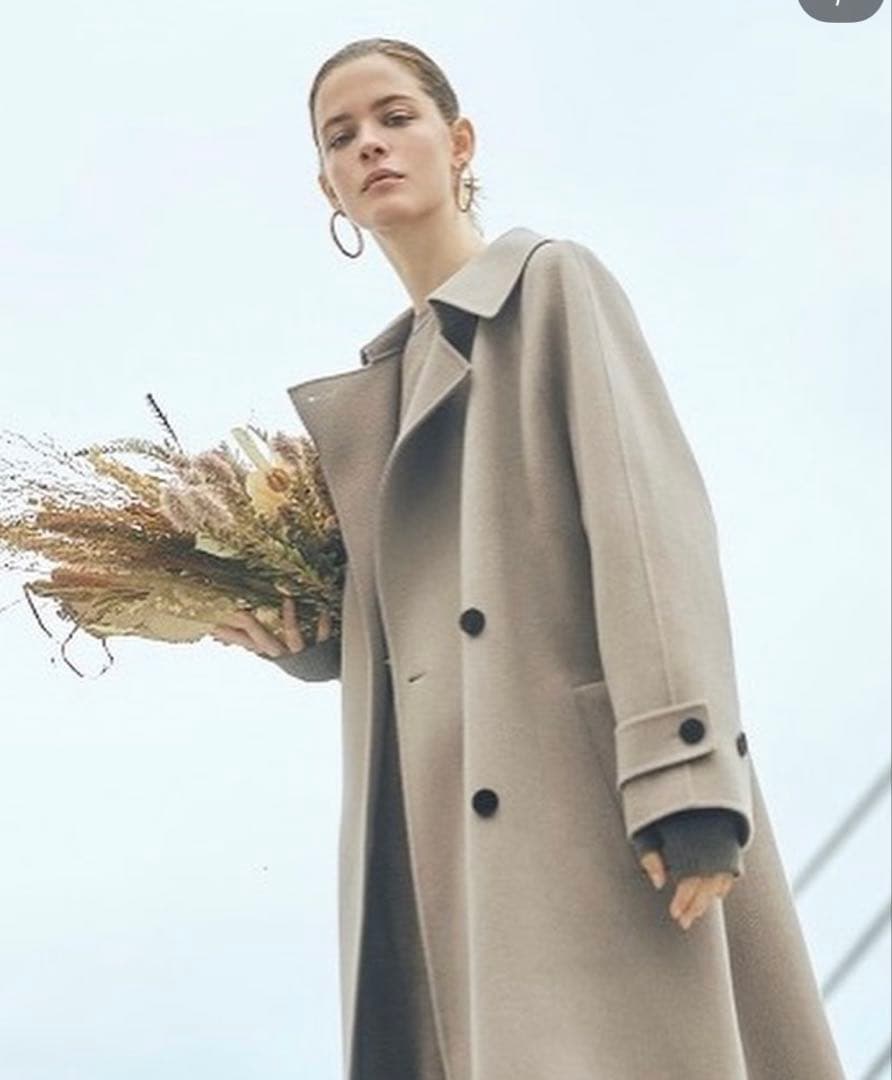 Theory Luxe 2022AWウールカシミヤトレンチ風ロングコート