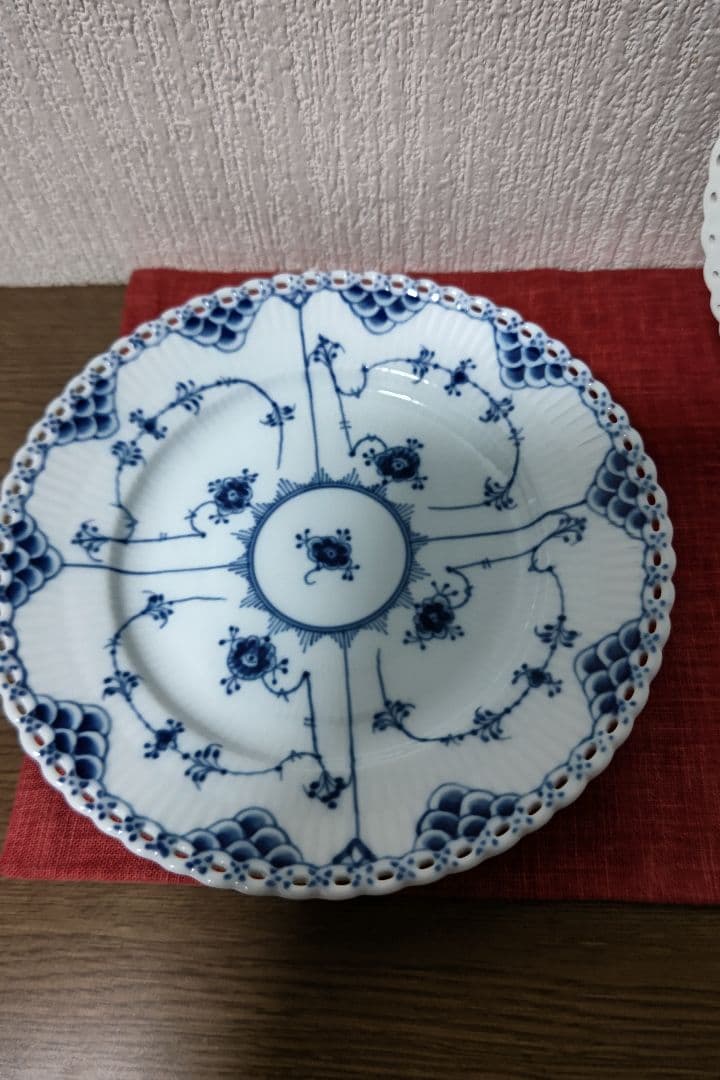 ロイヤルコペンハーゲン　 ブルーフルーテッド 　フルレース　 2枚　お値下げ可