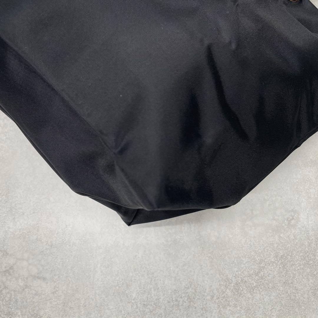 美品✨ロンシャン プリアージュ M トートバッグ ナイロン×レザー 肩掛け 黒