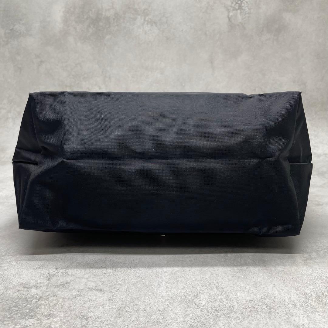 美品✨ロンシャン プリアージュ M トートバッグ ナイロン×レザー 肩掛け 黒