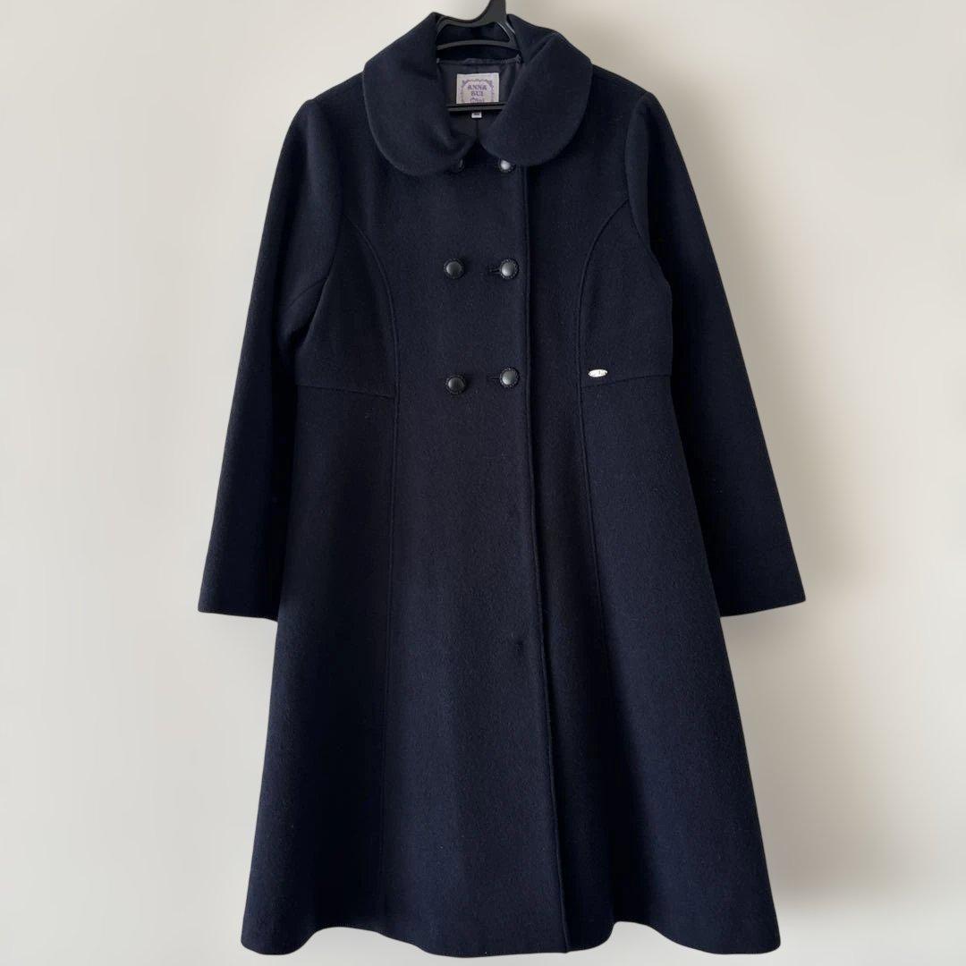 は*な様 【はな】ANNA SUI mini 紺色ウールコート150