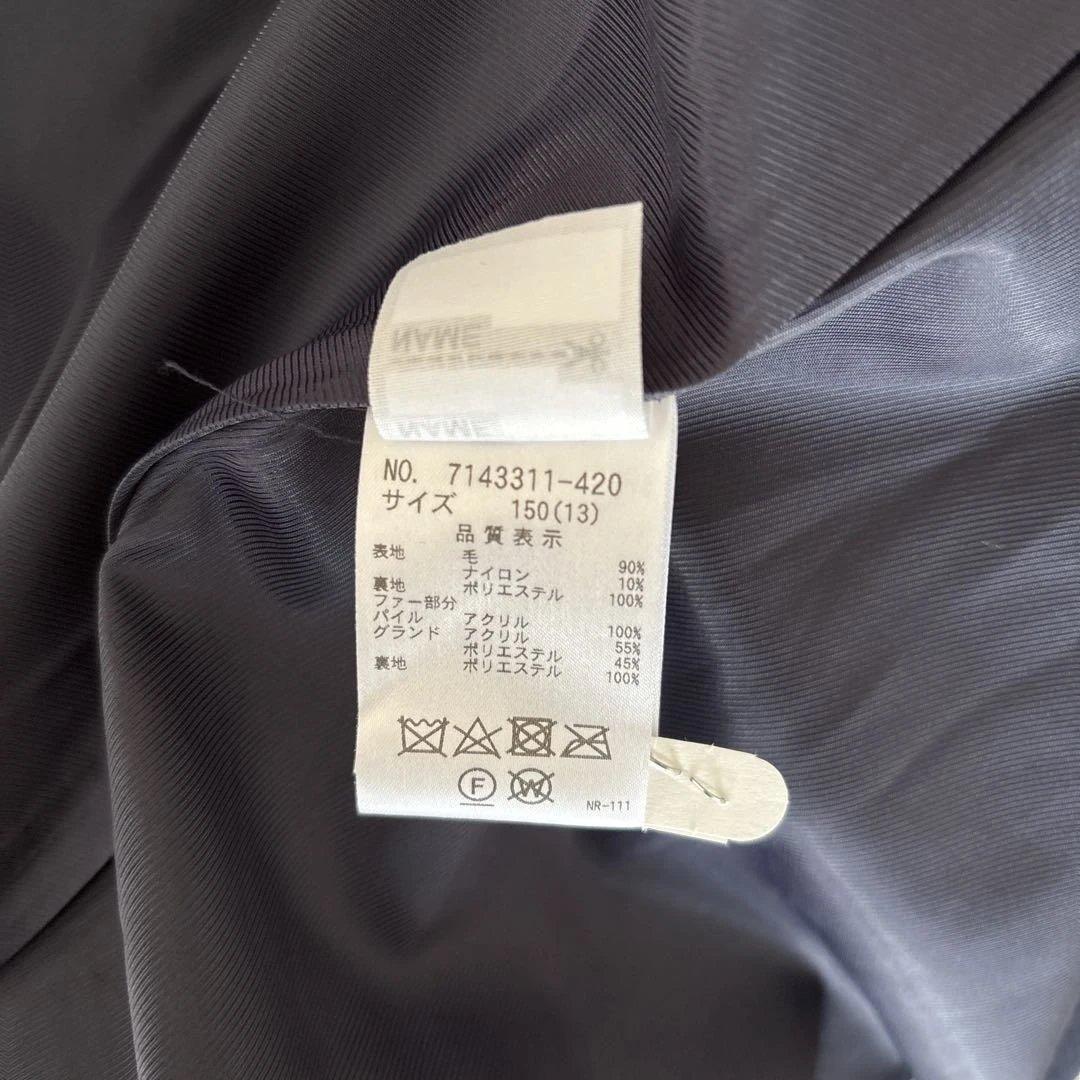 は*な様 【はな】ANNA SUI mini 紺色ウールコート150