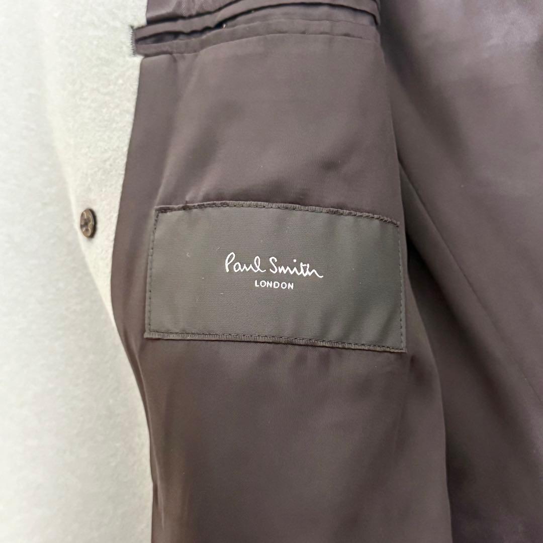 ✨極美品✨ポールスミス ダブルチェスター ウールコート モスブルー Lサイズ
