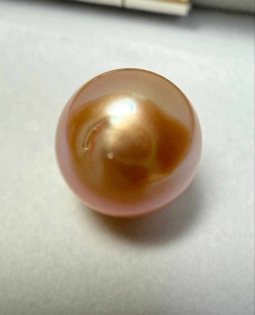 A6830 18k 南洋真珠　金珠　ネックレス　トップ　天然真珠パール　本真珠