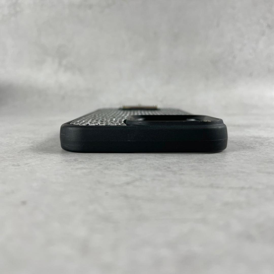 未使用級✨プラダ iPhone 13 Proケース ラインストーン 三角プレート