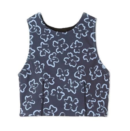 emmi ヨガウェア 上下セット ネイビー 花柄 新品未使用タグ付