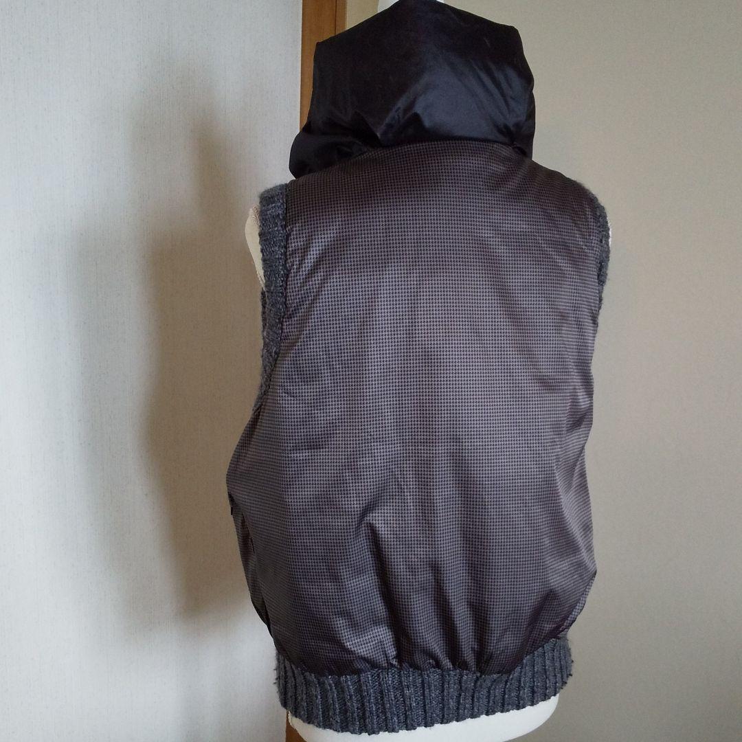 自由区 ダウンリバーシブルダウンベスト サイズ44 大きなサイズ