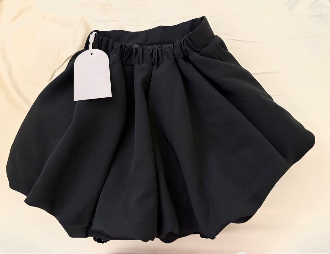 ダーリッチ☆ ボリュームバルーンミニスカート　ブラック　FL Darich