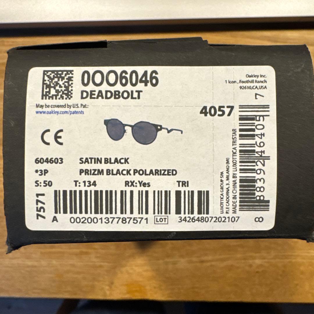 Oakley DEADBOLT Satin Black サングラス