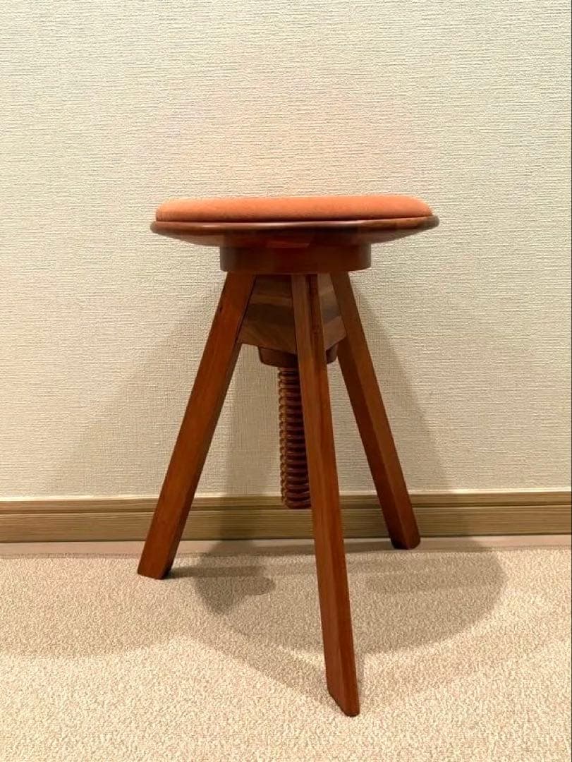 広松木工 LUMEスツール ブラックチェリー