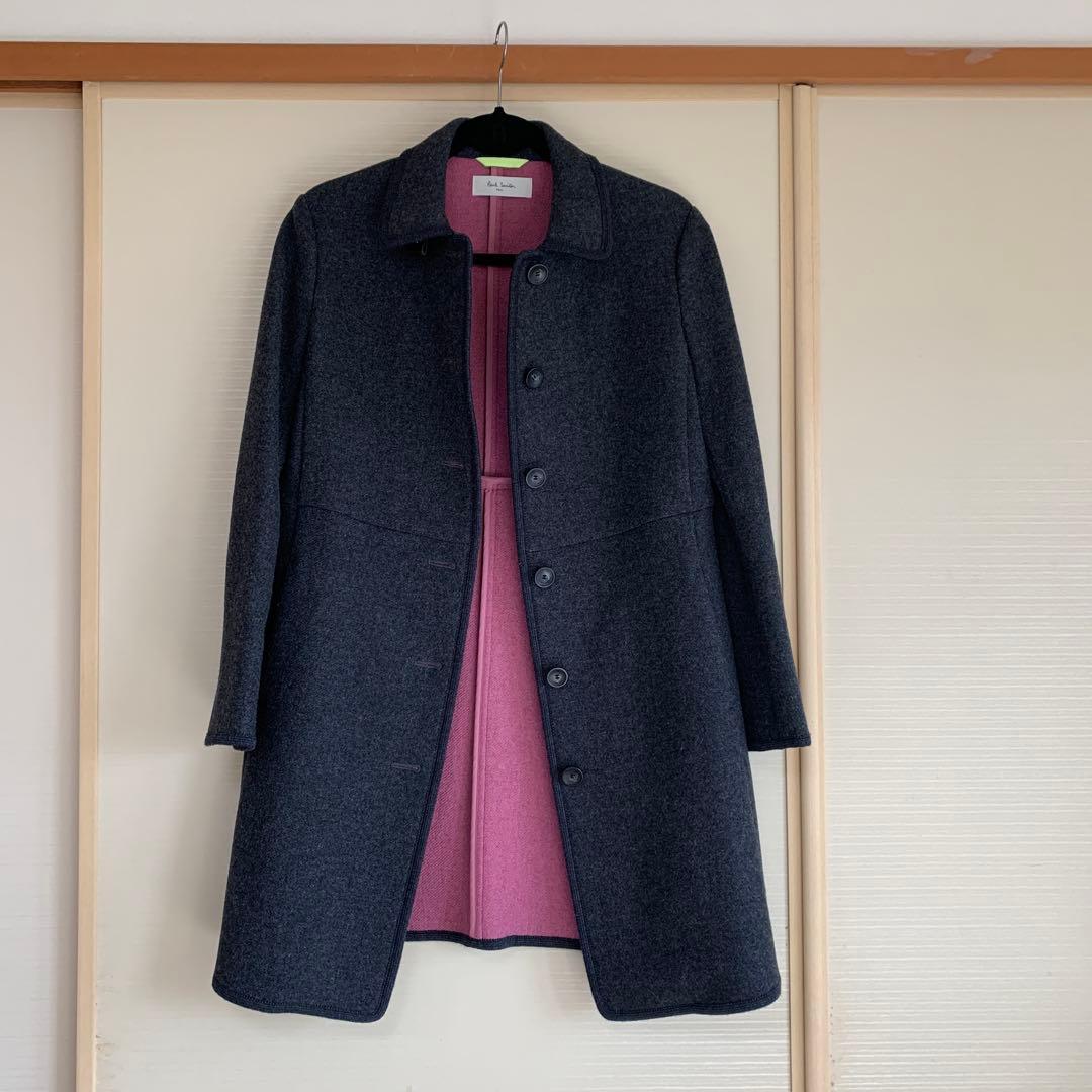 Paul Smith ポールスミス　ウール ステンカラーコート　ダークグレー