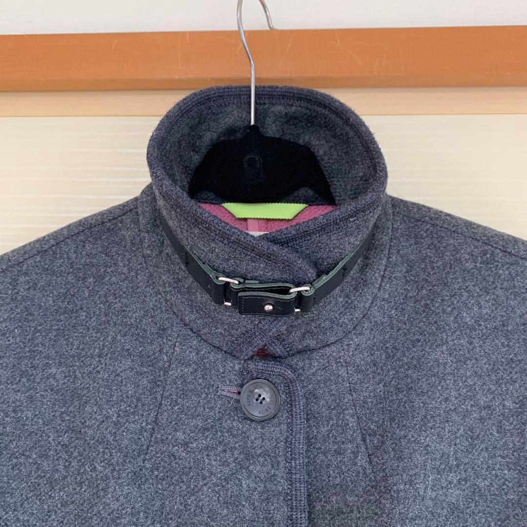 Paul Smith ポールスミス　ウール ステンカラーコート　ダークグレー