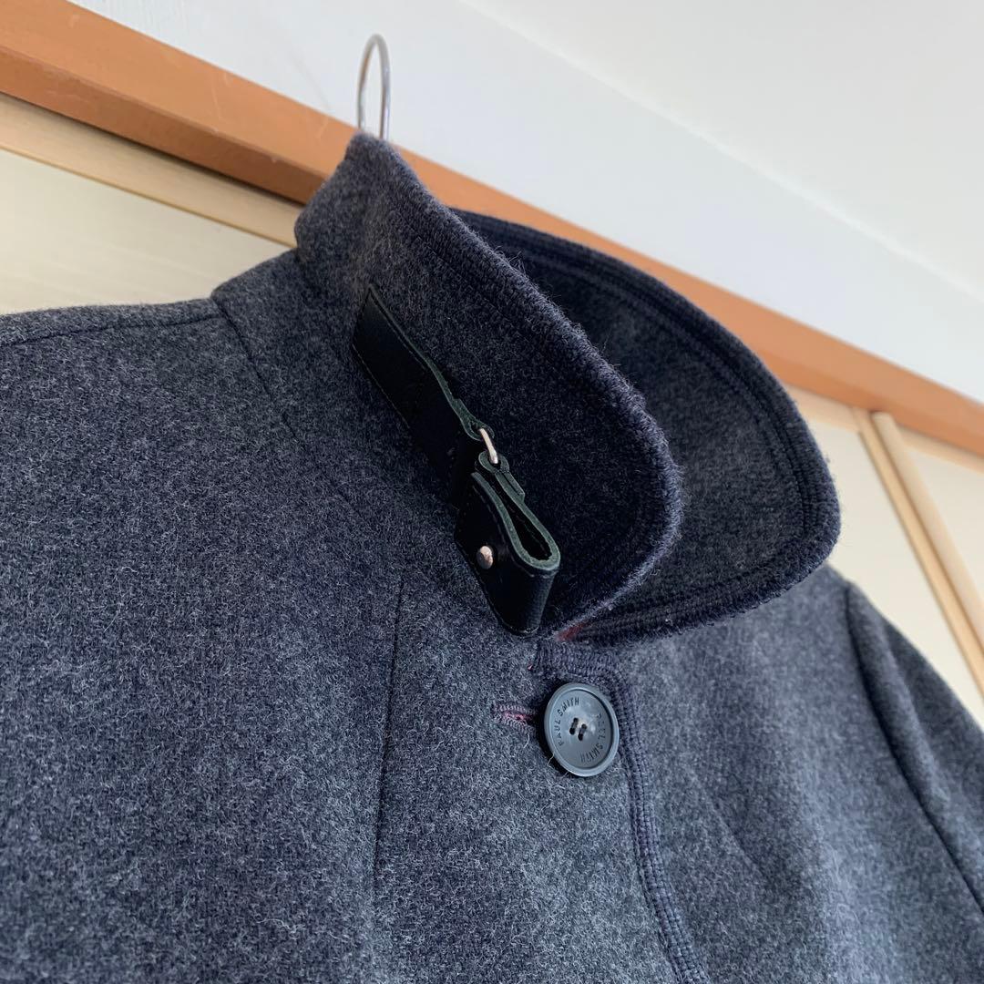 Paul Smith ポールスミス　ウール ステンカラーコート　ダークグレー
