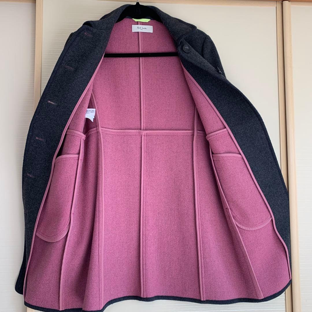 Paul Smith ポールスミス　ウール ステンカラーコート　ダークグレー