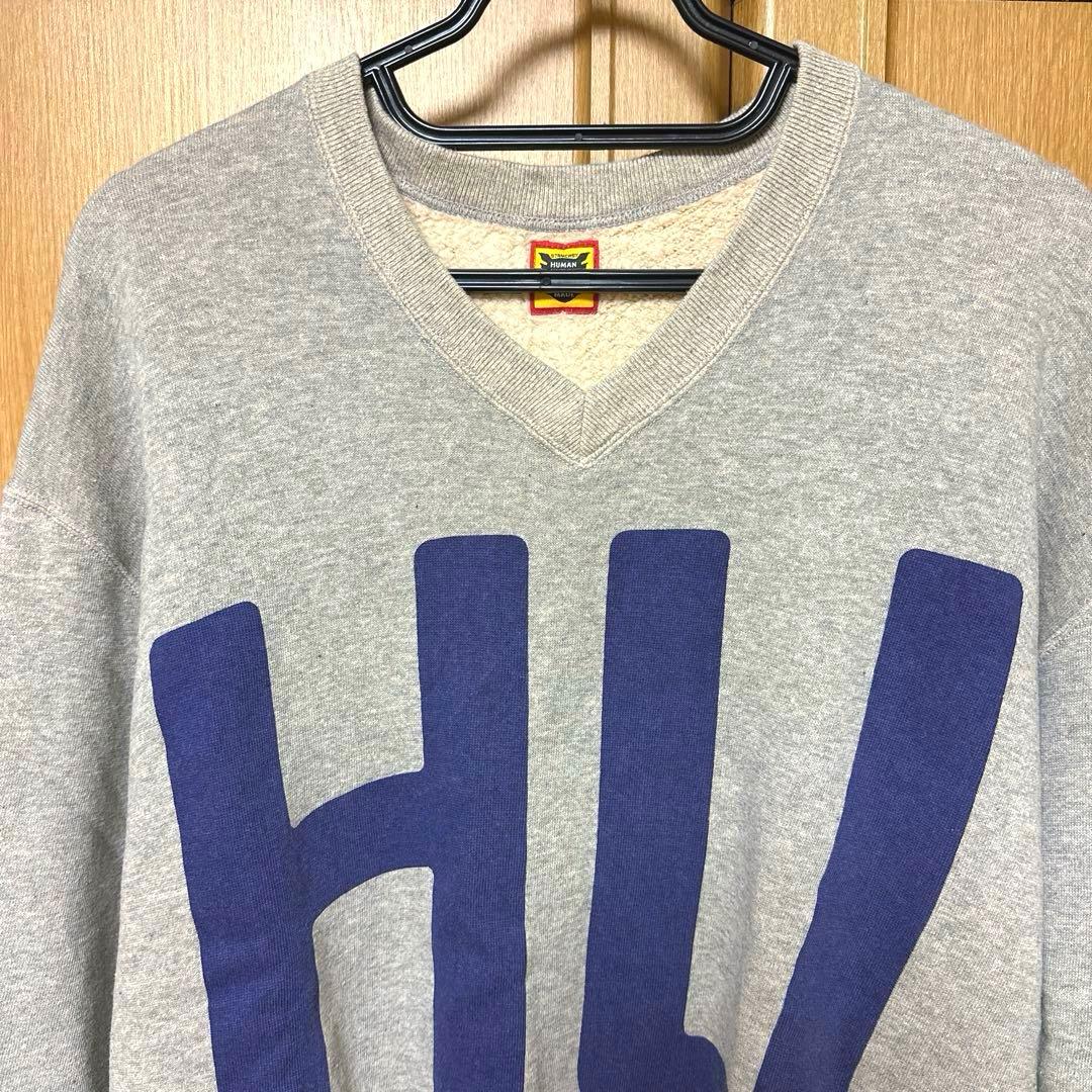Human Made グレー Vネック トレーナー スウェット