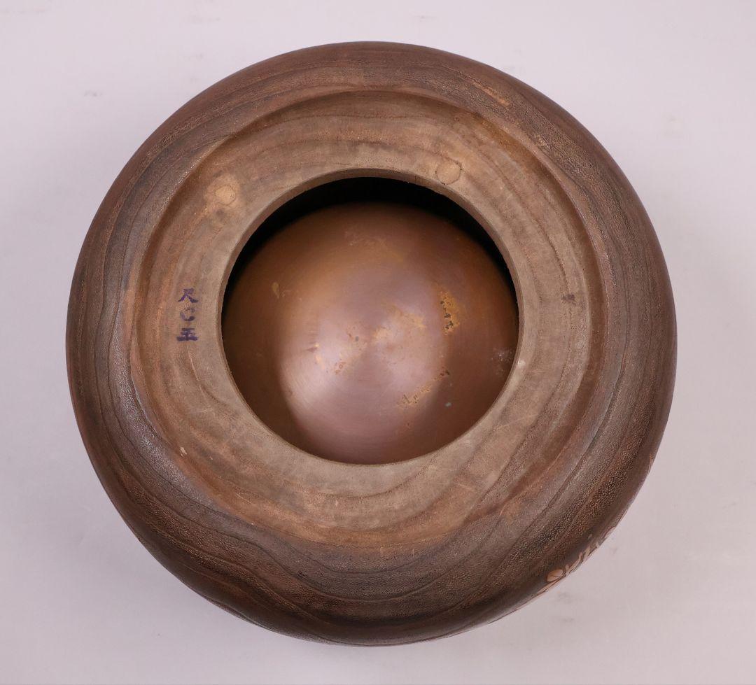 花鳥蒔絵 螺鈿細工 桐火鉢 幅31cm 高20cm 金蒔絵 漆芸 草花【MB68