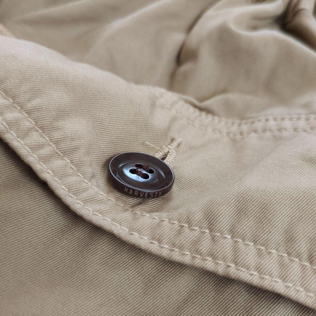 【美品】ハーベスティ　オーバーパンツ　60/2ギャバ　ワイドパンツ