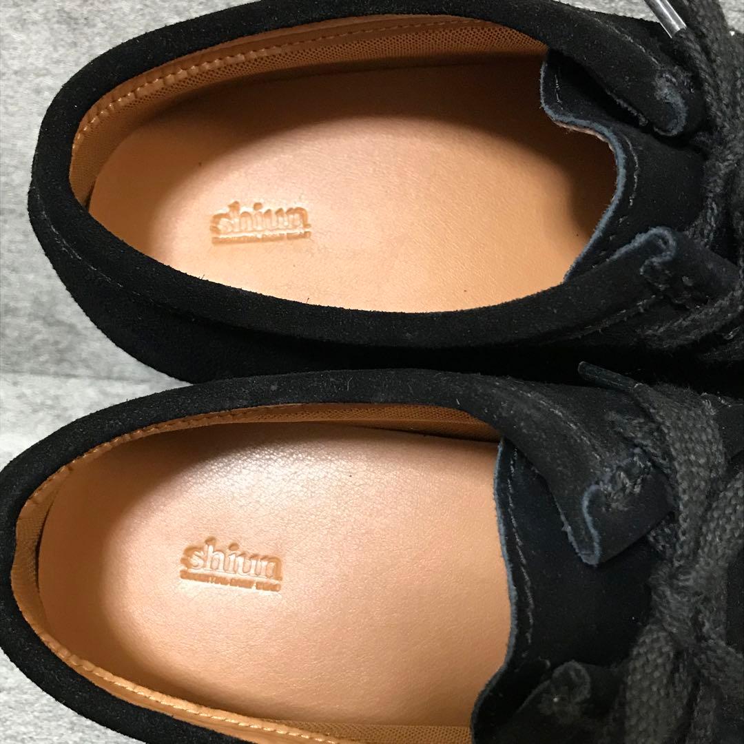 【ほぼ未使用】SHIUN スウェード レザー モカシンシューズ Sサイズ