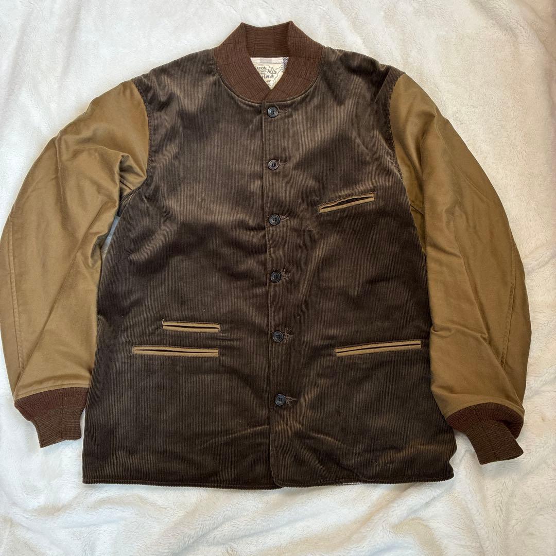 SUGAR CANE シュガーケーン　ワークジャケット茶　42