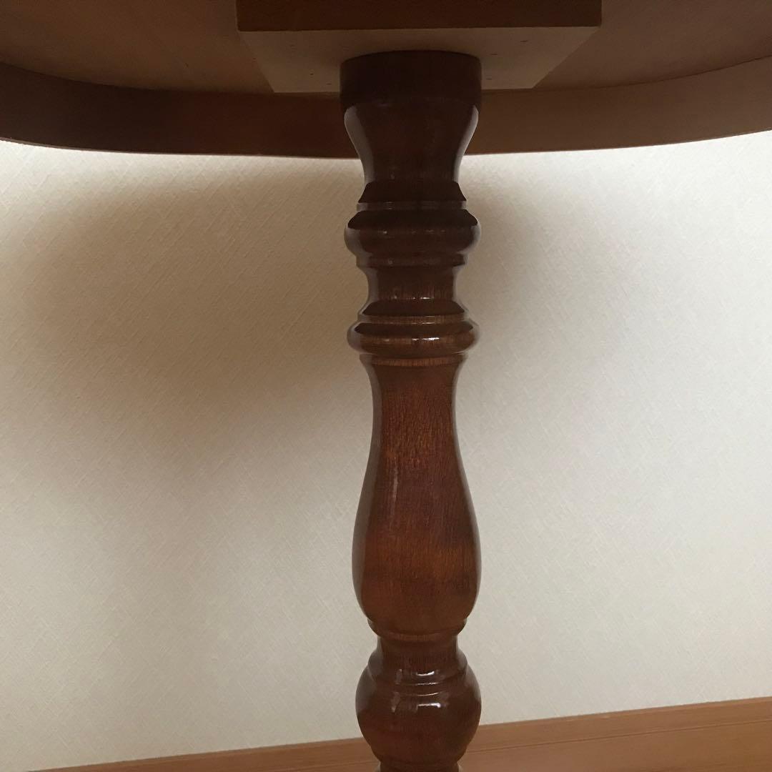 アンティーク　コーヒーテーブル　サイドテーブル　木製象嵌　イタリア製