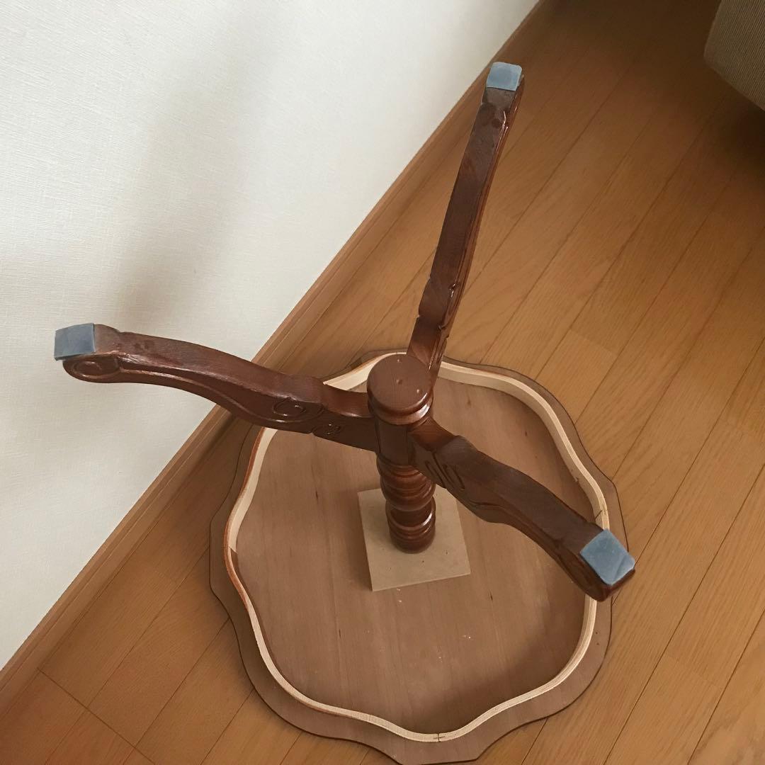 アンティーク　コーヒーテーブル　サイドテーブル　木製象嵌　イタリア製