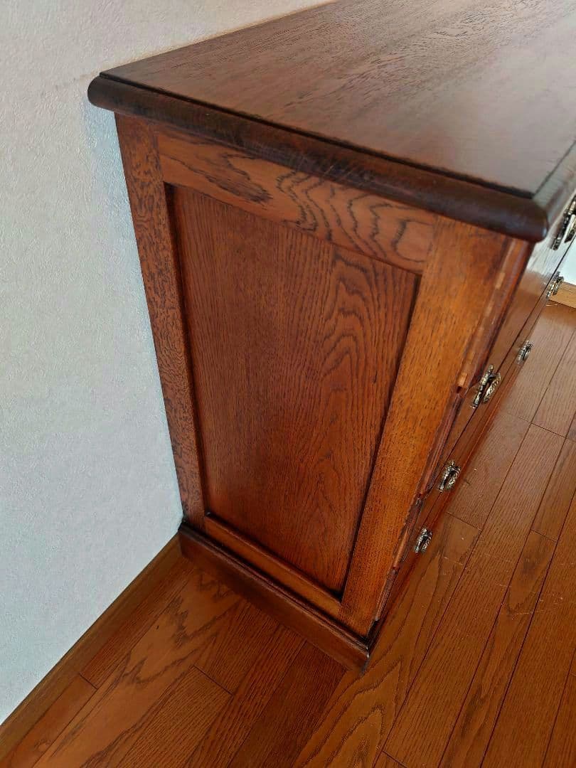 アンティーク調 チェスト4段 EZO製 エゾ クラッシック ブラウン