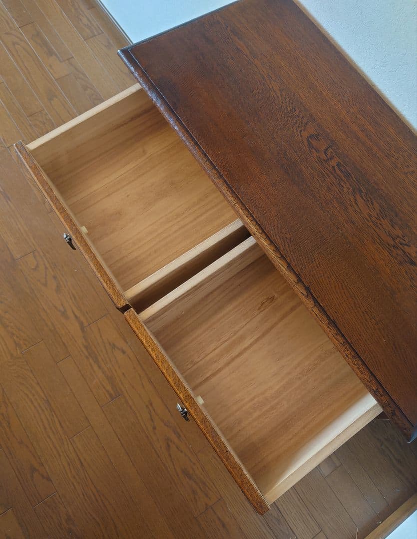 アンティーク調 チェスト4段 EZO製 エゾ クラッシック ブラウン